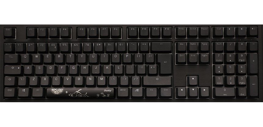 Ducky Shine 7 PBT Gaming Keyboard  MX Speed Silver  RGB-LED - Gunmetal