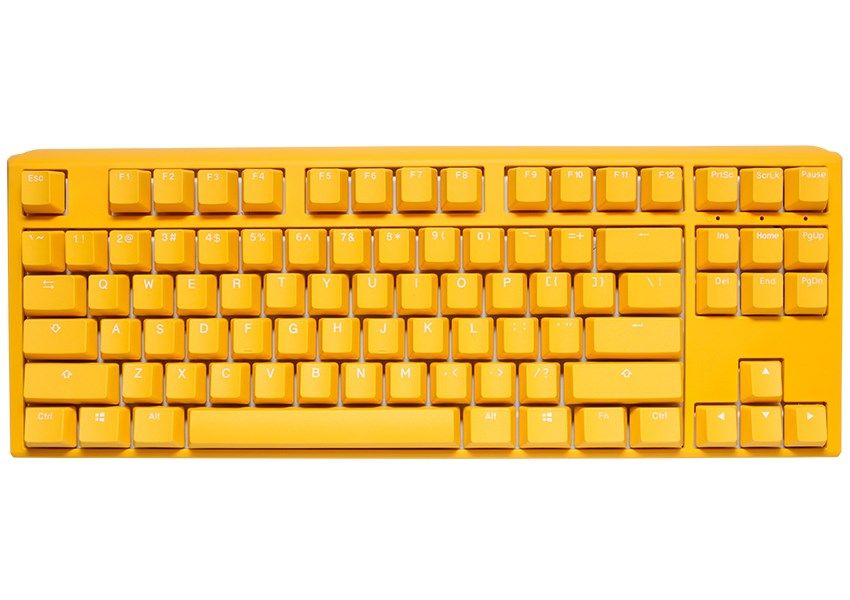 Ducky One 3 Yellow TKL Gaming Keyboard  RGB LED - MX-Red (US)