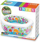 PROMO Coral Reef Pool with Inflatable Floor  Hexagonal in Box 191x178x61cm 56493NP INTEX