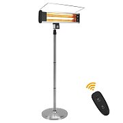 Camry | Standing Heater | CR 7737 | Patio heater | 2000 W | Number of power levels 2 | Suitable for rooms up to 14 m2 | Grey | IP24