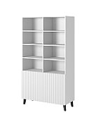 Shelving unit PAFOS 100x40x176.5 cm white matt