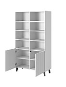 Shelving unit PAFOS 100x40x176.5 cm white matt