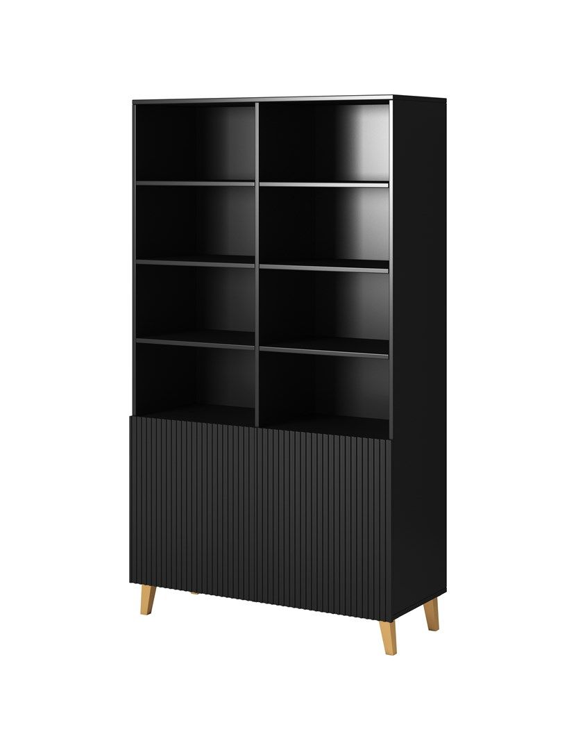 PAFOS bookcase 100x40x176.5 cm matte black