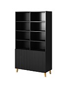 PAFOS bookcase 100x40x176.5 cm matte black