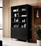 PAFOS bookcase 100x40x176.5 cm matte black