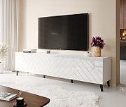 RTV cabinet ABETO 200x42x52 white/gloss white