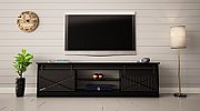 RTV GRANERO 200x56.7x35 black/black gloss cabinet