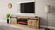 RTV GRANERO + fireplace cabinet 200x56.7x35 oak wotan