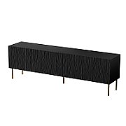 RTV JUNGLE cabinet 190x40.5x59.5 black matt + golden legs
