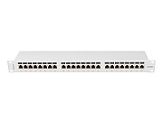Patch panel Lanberg PPSA-1024-S, 19-inch, 1U, 24 prize RJ45 STP Cat.6a, gri