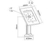 Stand Advertising Holder for Maclean Tablet  Desk Holder with Lock  iPad 2/3/4/Air/Air2  MC-677