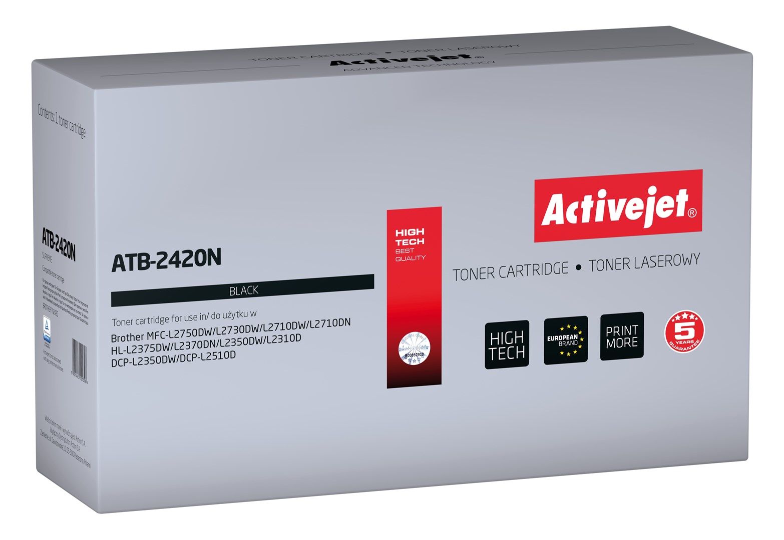 Cartus toner Activejet ATB-2420N ,Negru ,3000 pagini (compatibil cu Brother ATB-2420N) 
