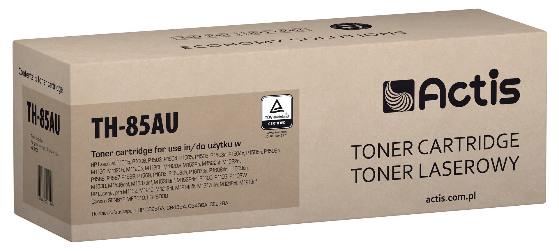 Cartus toner Actis TH-85AU ,Negru ,2100 pagini (compatibil cu HP TH-85AU) 