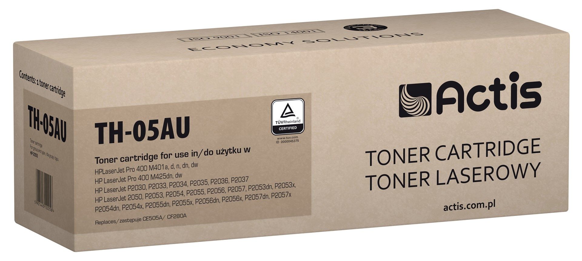 Cartus toner Actis TH-05AU ,Negru ,2 800 pagini (compatibil cu HP TH-05AU) 
