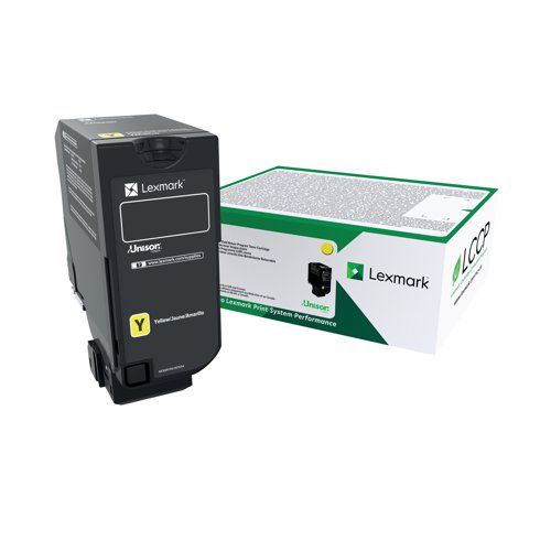 Cartus toner Lexmark LEXMARK 74C2HYE ,Galben ,12 000 pagini ,Original (74C2HYE) 