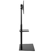 Maclean MC-865 Professional Modern TV Floor Stand with a Shelf for 37  - 70  Screens  max load 40kg  max VESA 600x400  Adjustable height  TV Entertainment Station