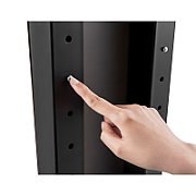 Maclean MC-865 Professional Modern TV Floor Stand with a Shelf for 37  - 70  Screens  max load 40kg  max VESA 600x400  Adjustable height  TV Entertainment Station