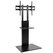 Maclean MC-865 Professional Modern TV Floor Stand with a Shelf for 37  - 70  Screens  max load 40kg  max VESA 600x400  Adjustable height  TV Entertainment Station