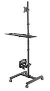 Maclean professional stand  mobile computer station on wheels  max 17 -32   max 20kg  MC-793