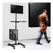 Maclean professional stand  mobile computer station on wheels  max 17 -32   max 20kg  MC-793