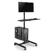 Maclean professional stand  mobile computer station on wheels  max 17 -32   max 20kg  MC-793