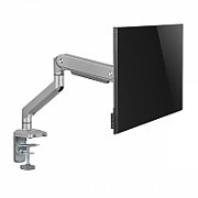 Ergo Office Aluminium Monitor Mount with Gas Spring  Double Arm  VESA 75x75/100x100  17 -32  10 kg Silver  ER-447