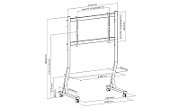 ART SD-22 MOBILE STAND + LCD/LED TV MOUNT 45-90  60KG