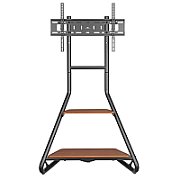 Maclean MC-455 Freestanding Corner TV Stand in Bauhaus Style  Free-standing TV Holder with Two Levels  Made of Wood  Load Capacity up to 10 kg  TV Mount up to 40 kg  37-75''  Max. VESA 600x400  Max. Height 1460mm