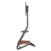 Maclean MC-455 Freestanding Corner TV Stand in Bauhaus Style  Free-standing TV Holder with Two Levels  Made of Wood  Load Capacity up to 10 kg  TV Mount up to 40 kg  37-75''  Max. VESA 600x400  Max. Height 1460mm