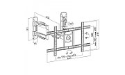 ART AR-85 LCD/LED TV MOUNT 32-70  45KG VERTICAL/HORIZONTAL ADJUSTMENT