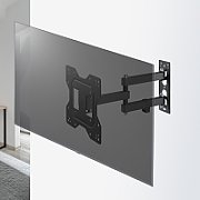Maclean MC-700N TV Monitor Wall Mount Universal max VESA 200x20 23 -43  30kg Black Extendable Tilting for Small TVs