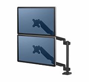 Fellowes Ergonomics arm for 2 vertical monitors - Platinum series