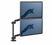 Fellowes Ergonomics arm for 2 vertical monitors - Platinum series