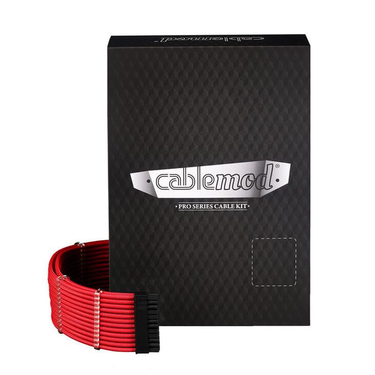 CableMod RT-Series PRO ModMesh 12VHPWR Dual Cable Kit for ASUS/Seasonic - red