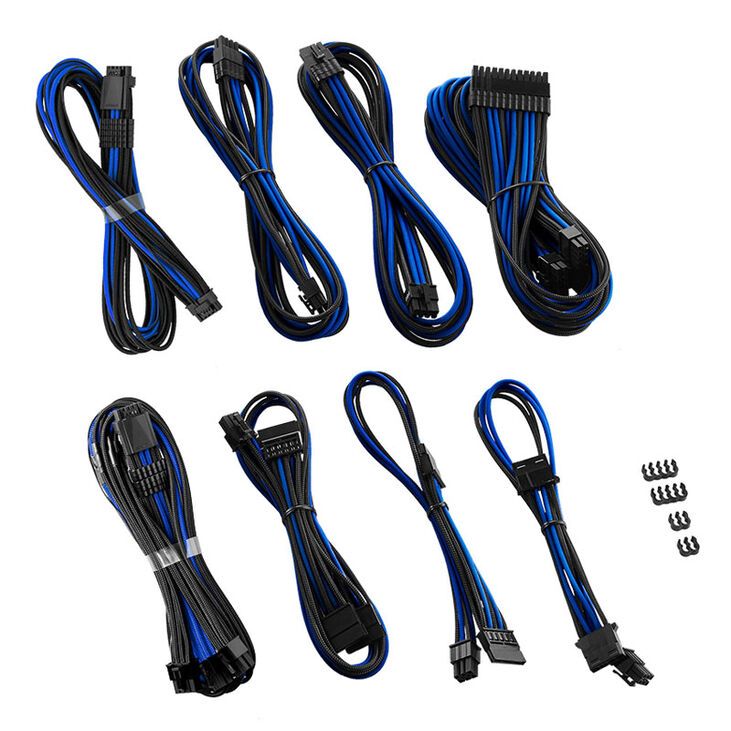 CableMod RT-Series PRO ModMesh 12VHPWR Dual Cable Kit for ASUS/Seasonic - black/blue