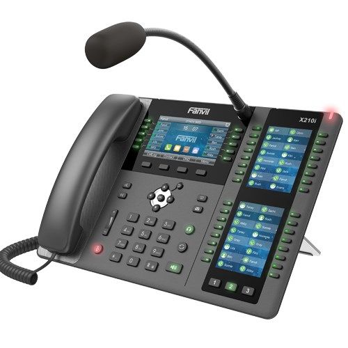 Fanvil X210i | VoIP Phone | IPV6  HD Audio  Bluetooth  RJ45 1000Mbps PoE  3x LCD display