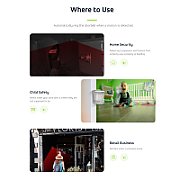 GreenBlue wireless entry signal  motion sensor  52 melodies  white  230V AC  max 8 sensors  GB212