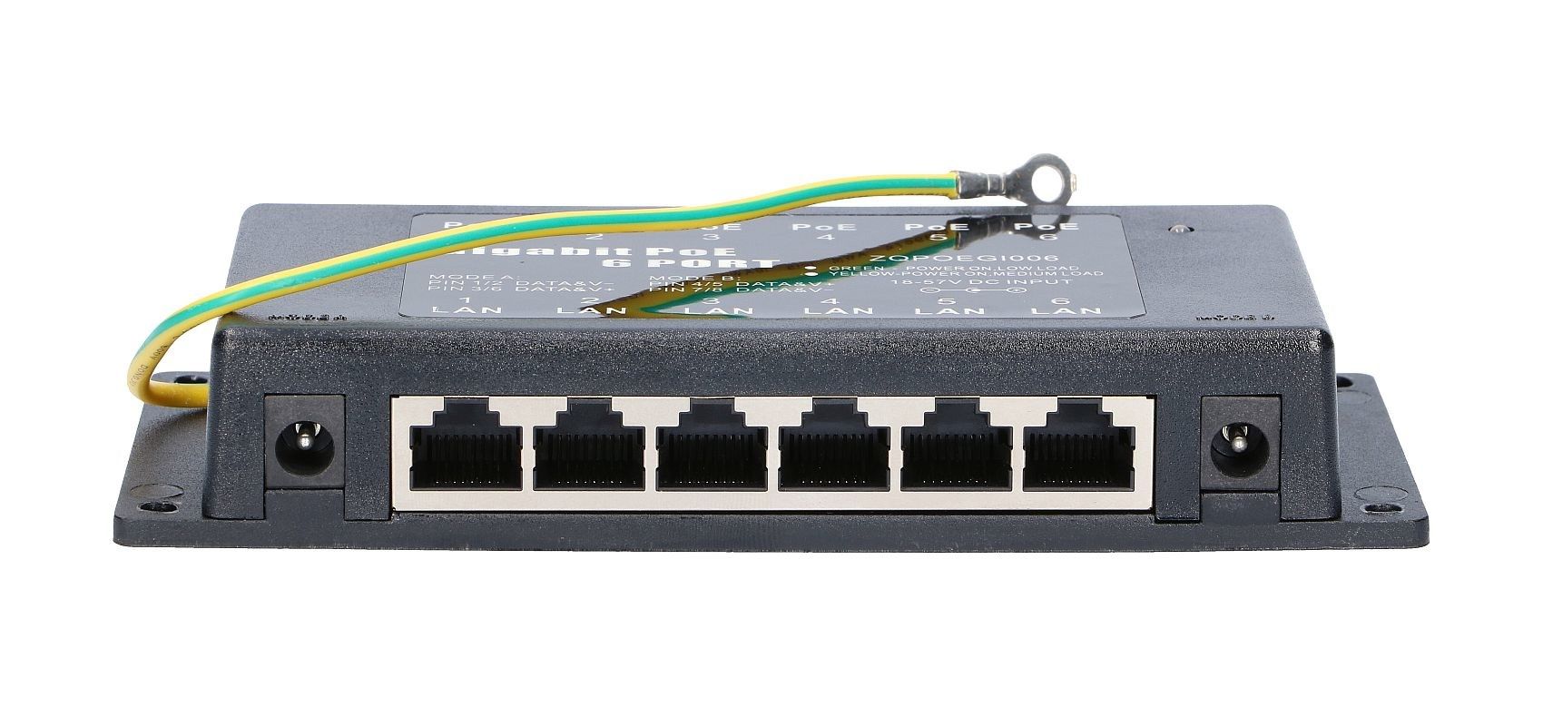 Extralink 6 Ports | Gigabit PoE Injector | 6x 1000Mbps RJ45