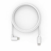 6FT USB-C TO 90 DEGREE/LIGHTNING CABLE WHITE