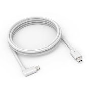 6FT USB-C TO 90 DEGREE/LIGHTNING CABLE WHITE