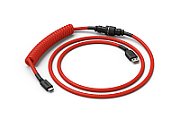 Glorious Coiled Cable Crimson Red  USB-C to USB-A  1.37m - red/black