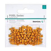 Accesoriu decorativ pt. carcasa DeepCool  PIXEL PO , silicon, 5.4x5.4x4mm, pachet 100 buc, portocaliu,  R-PIXEL-PO100-G-1  6933412796787