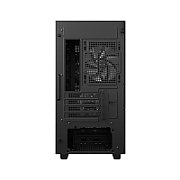 CARCASA DeepCool  CH360 , Mini Tower, ATX, fara sursa, 3xfan, USB 3.2 gen 1 x 1, USB 2.0 x 2, audio, PSU shroud, 4 sloturi expansiune, iluminare ARGB, negru,  R-CH360-BKAPE3-G-1  (timbru verde 0.24lei)