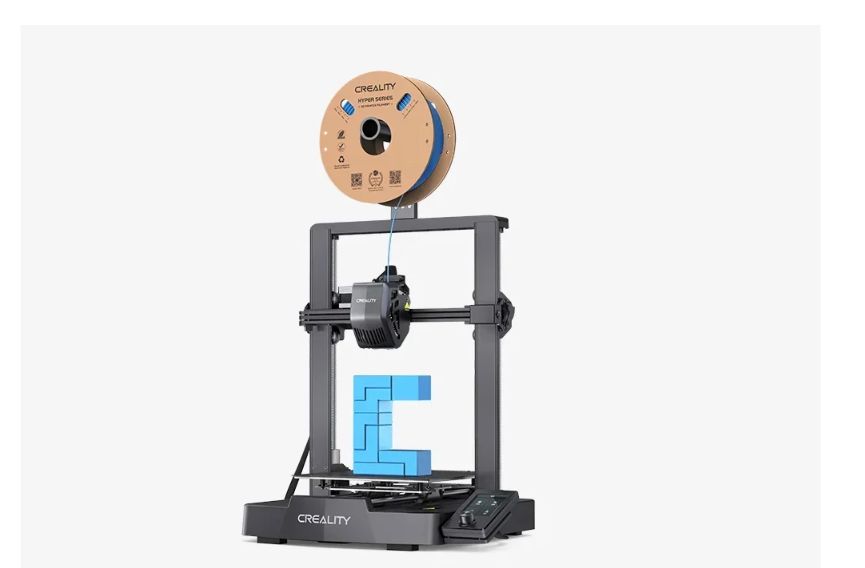 Imprimanta 3D Creality ENDER-3 V3 SE, Precizie +/-0.1mm, Diametru filament: 1.75mm, tip filament compatibil:PLA/PETG/TPU, temperatura duza:260 C, duza: :0.4mm, Format: STL/OBJ/AMF,Viteza printare max: 250mm/s, Display 3.2  (fara touch) Dimensiuni printare: 220*220*250mm, dimensiuni
