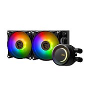 Cooler Procesor MSI MAG CORELIQUID E240 NEGRU, marime radiator 120mm, 2 ventilatoare ARGB, Viteza pompa: 3000 +/- 10%, Suport AMD: AM4/AM5, suport INTEL: LGA 1150/1151/1155/1156/1200/1700, Airflow: 25.5-75.04 CFM, Nivel de zgomot pompa: 20dBA