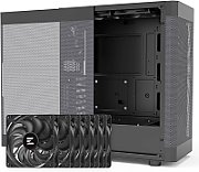 CARCASA Zalman  i4 , middle tower, office, fara sursa, suporta 8xfan, 6xfan inclus, PSU shroud, USB 3.1 gen1 x 2, USB 2.0 x 1, audio+mic, 7+2 sloturi expansiune, negru,  i4 Black  (timbru verde 0.24lei)