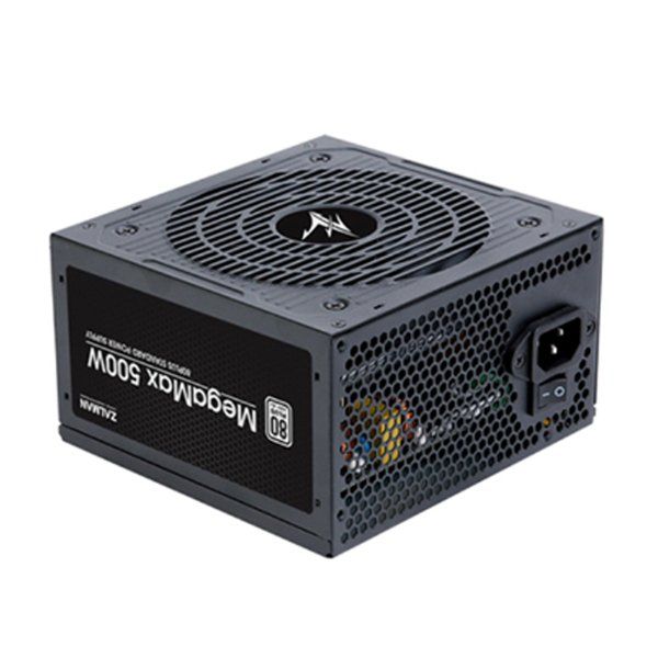 SURSA Zalman  TXII , 500W,  certificare 80 Plus , non-modular,  fan 120mm, negru,  ZM500-TXII  (timbru verde 2 lei)