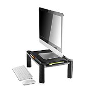 HEIGHT ADJUSTABLE RISER STAND/435X330X168MM BLACK