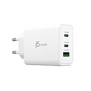 65W GAN USB-C 3-PORT CHARGER/EU WHITE