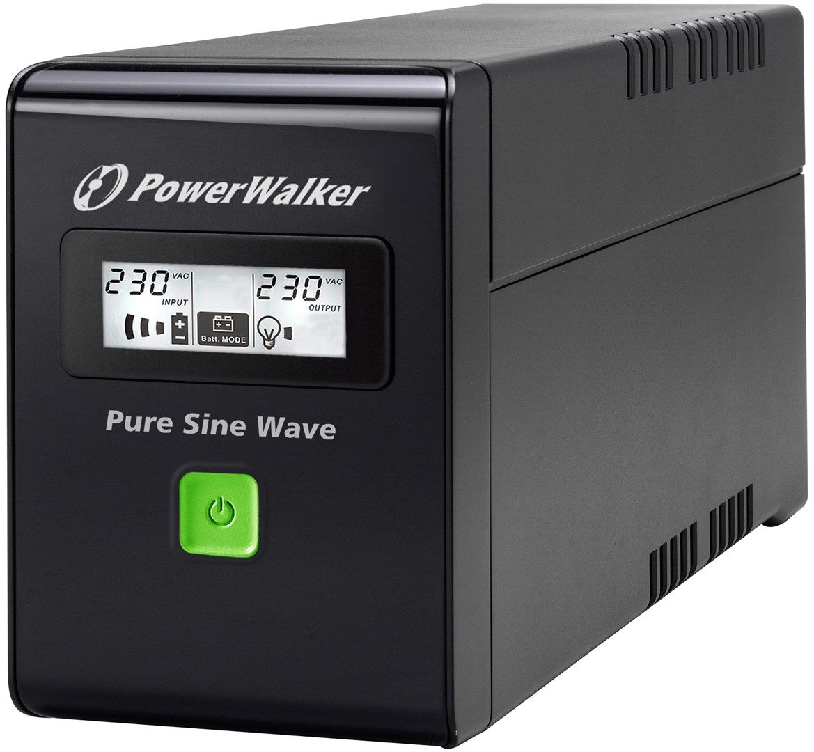 POWERWALK VI 800 SW FR UPS Power Walker Line-Interactive 800VA 2x PL 230V, PURE SINE, RJ11/RJ45,USB,LCD